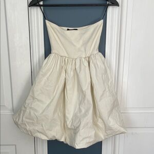 Forever 21 | Adorable Cream Strapless Balloon Dress